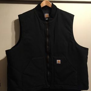 Only tried on. Very nice Carhartt qulited vest.